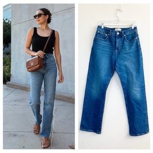 Madewell The Petite '90s Straight Jeans in Barlow Wash 28P